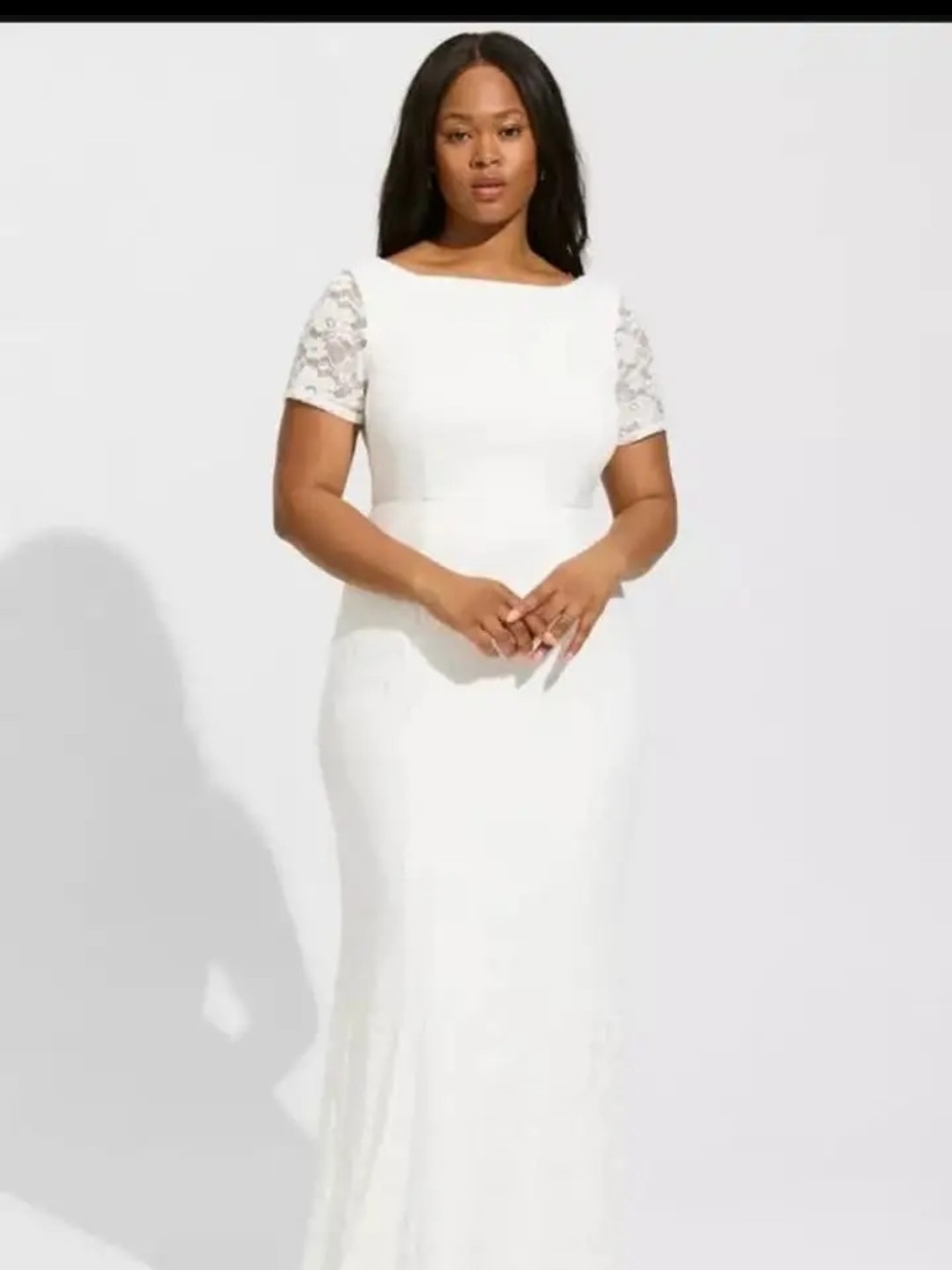 torrid White Lace Sleeve Bridal Gown NWOT